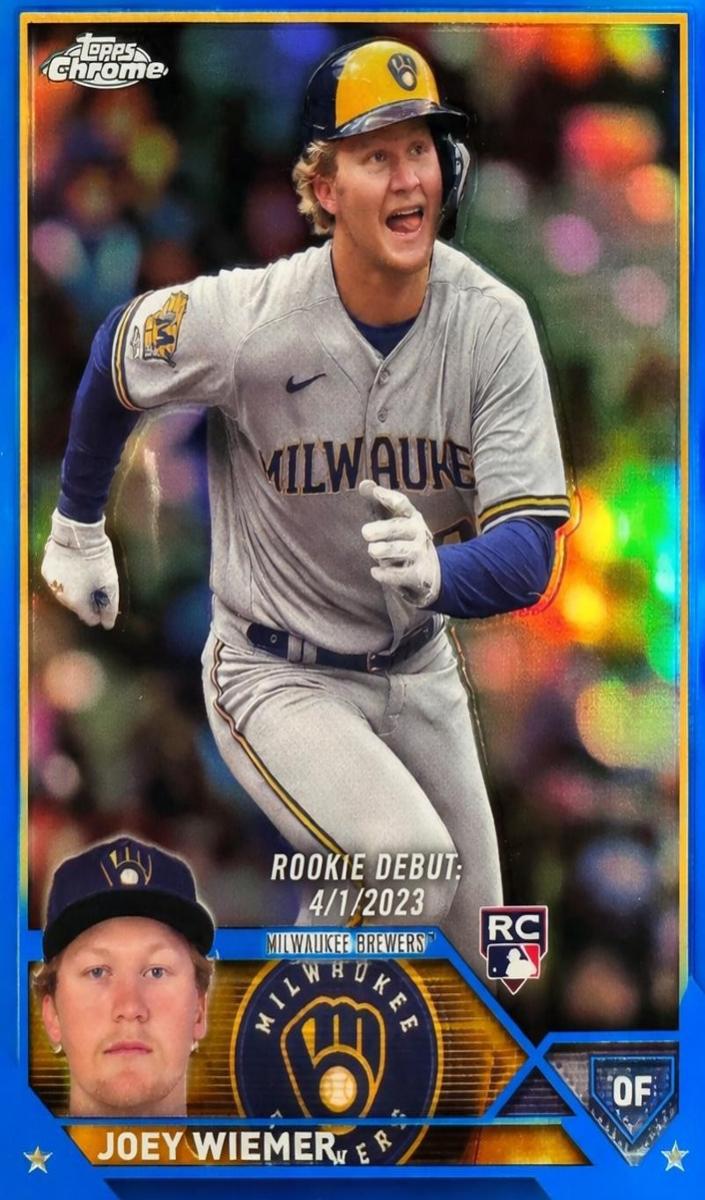 2023 Topps Chrome Update Baseball Blue Joey Wiemer #USC87 PSA 10