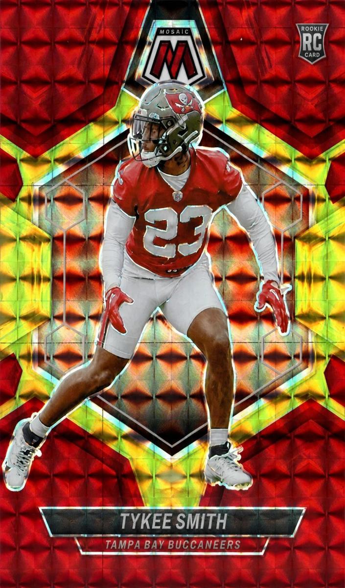 2024 Panini Mosaic Football Choice Fusion Red and Yellow Tykee Smith #372