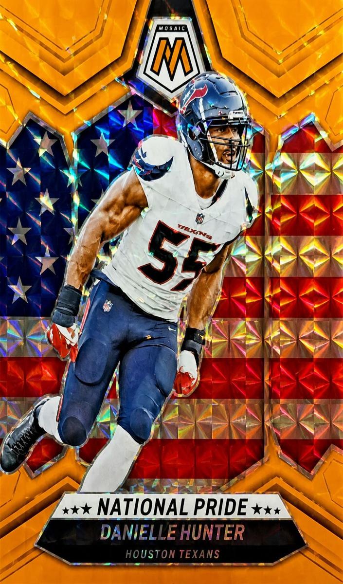2024 Panini Mosaic Football Orange Fluorescent Danielle Hunter #270