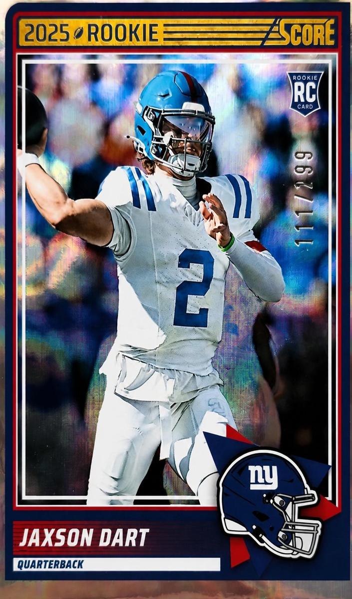 2025 Panini Score Football Circular Jaxson Dart #35