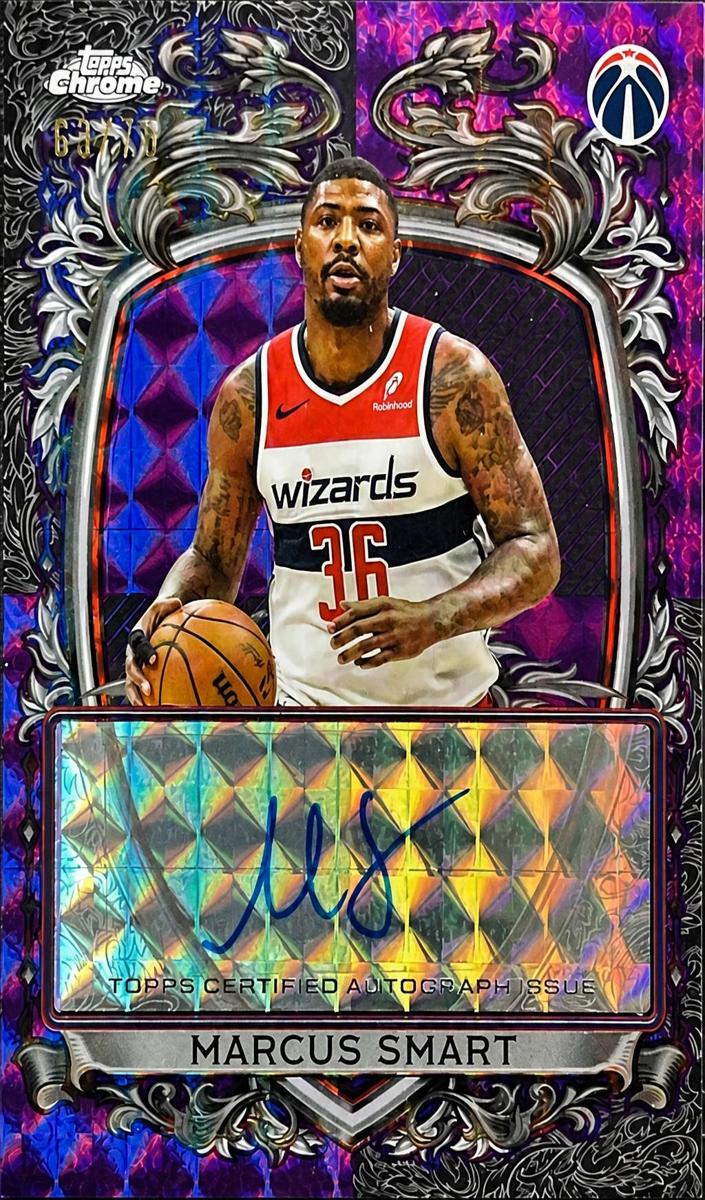 2025 Topps Chrome Basketball Geometric Purple Refractor Marcus Smart #SS-MS