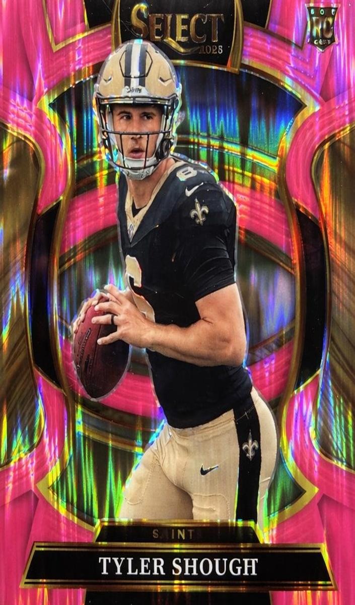 2025 Panini Select Football Pink Shock Tyler Shough #41 RAW Ungraded