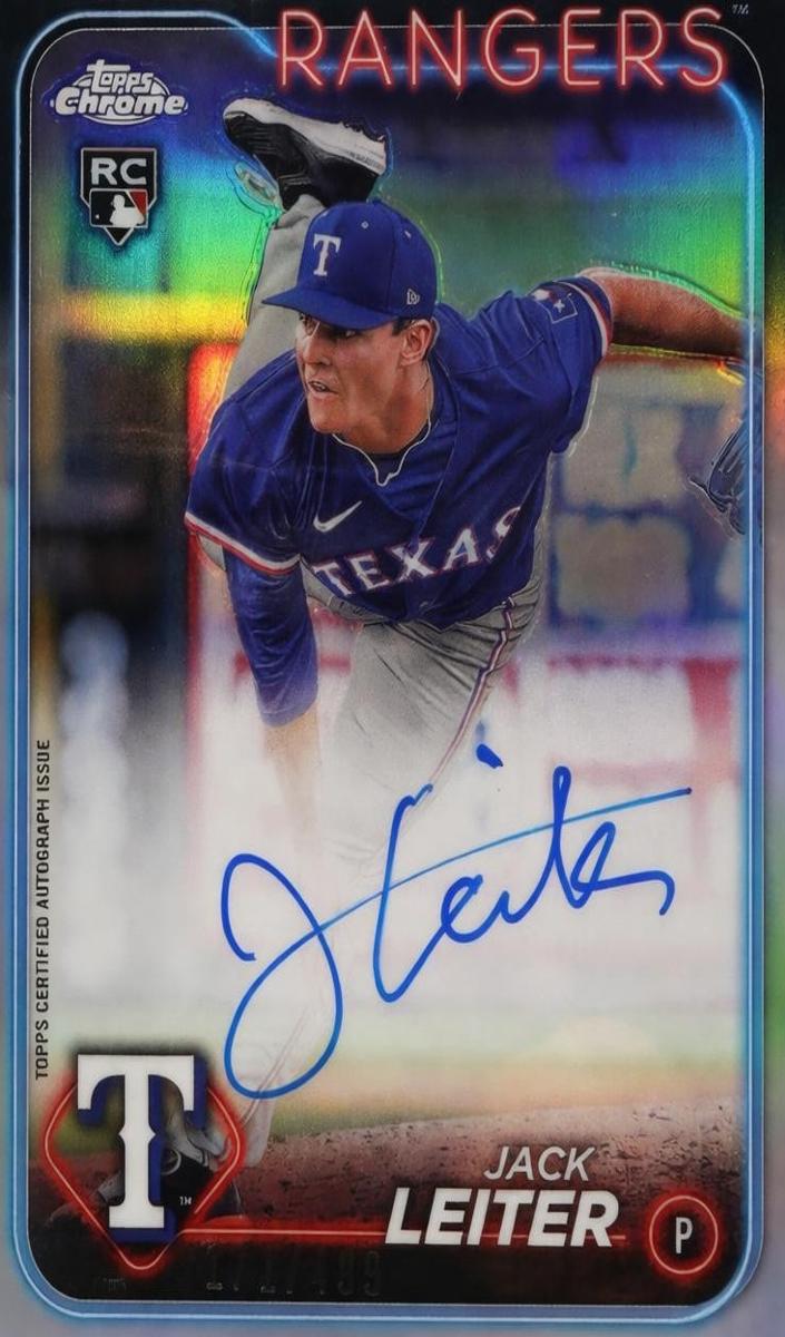 2024 Topps Chrome Update Baseball Refractor Jack Leiter #RA-JL SGC 10