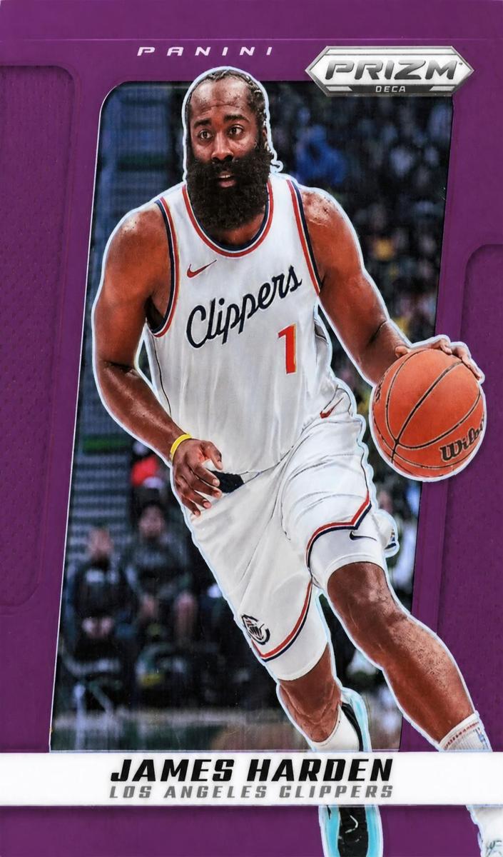 2024 Panini Prizm Deca Basketball Purple James Harden #107