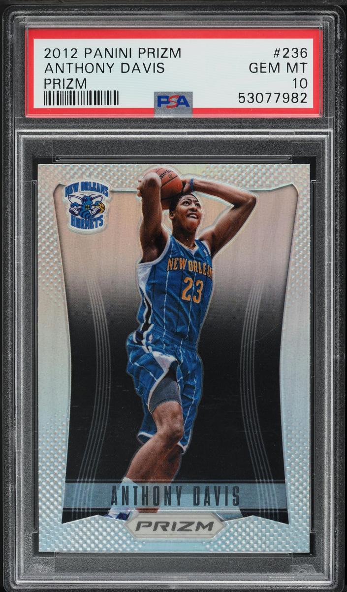 2012 Panini Prizm Basketball Silver Anthony Davis #236 PSA 9