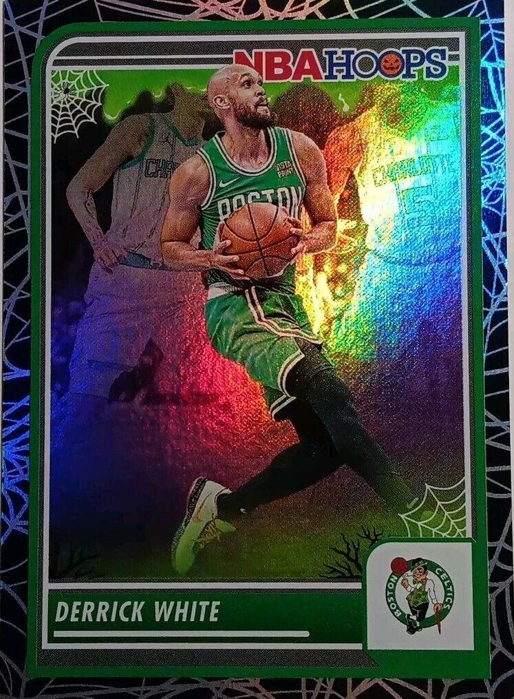 2023 Panini Haunted Hoops Basketball Holo Webs Derrick White #159 PSA 10