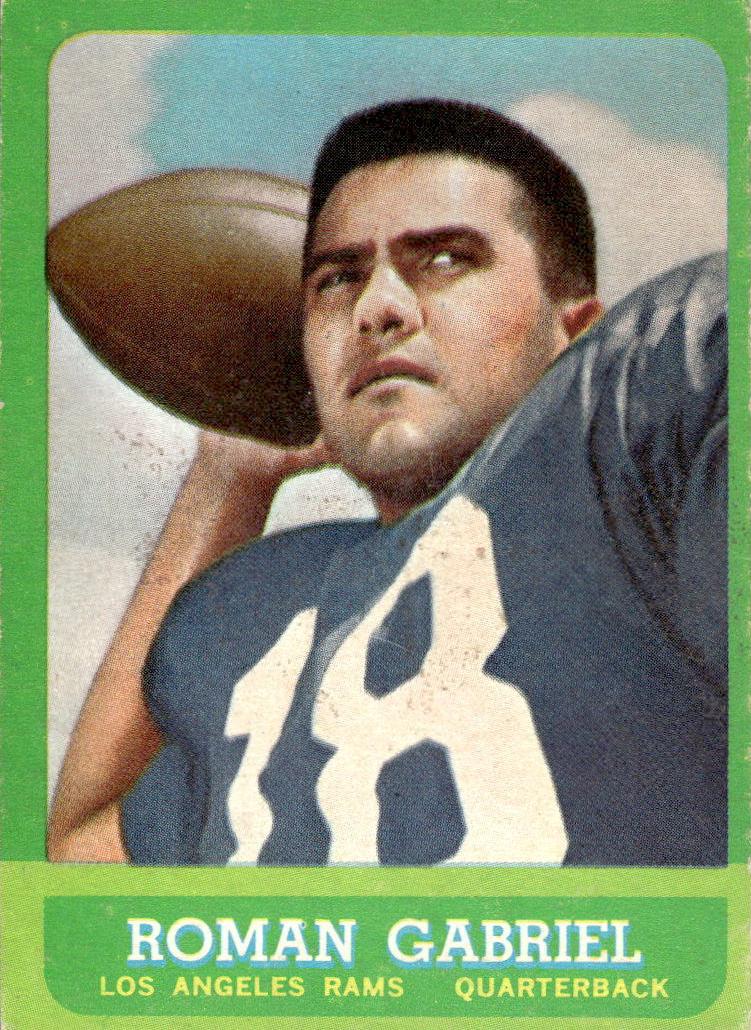 1963 Topps Football Roman Gabriel #37 PSA 8