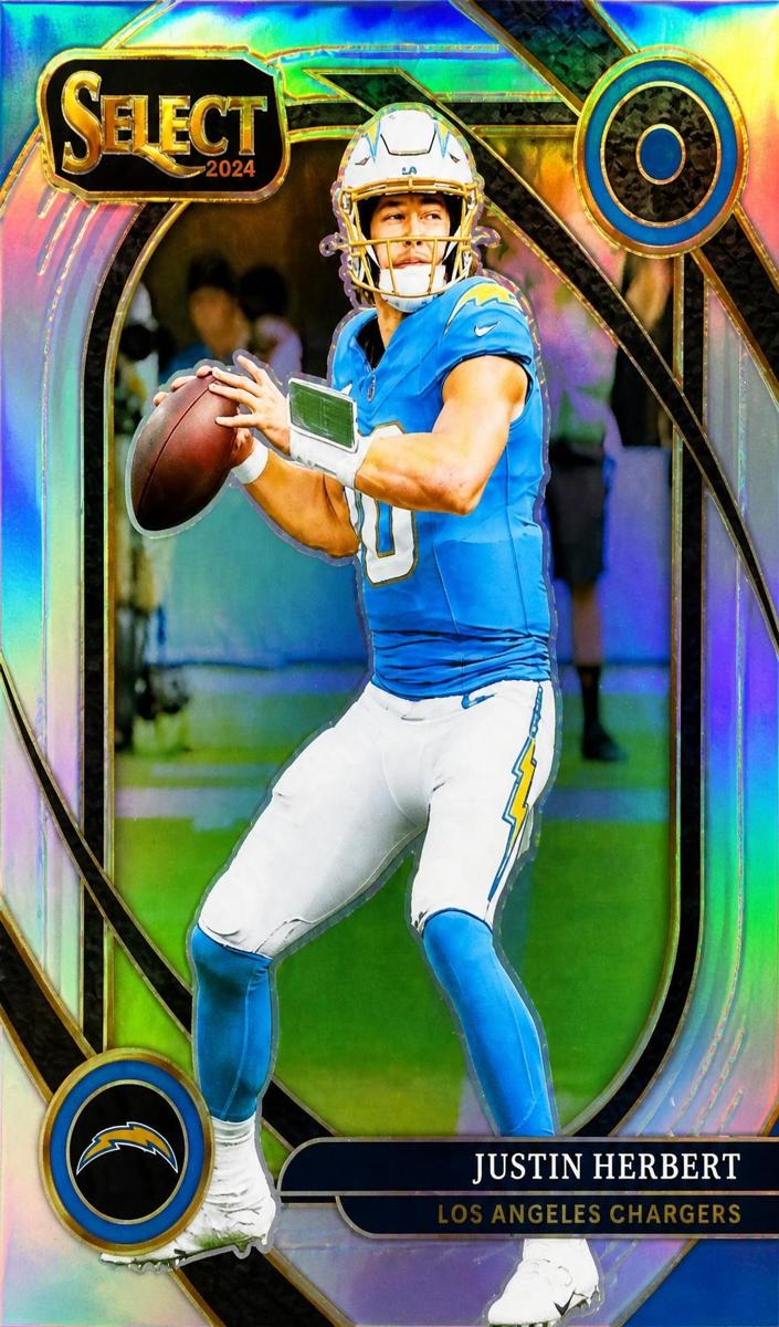 2024 Panini Select Football Silver Die-Cut Justin Herbert #232