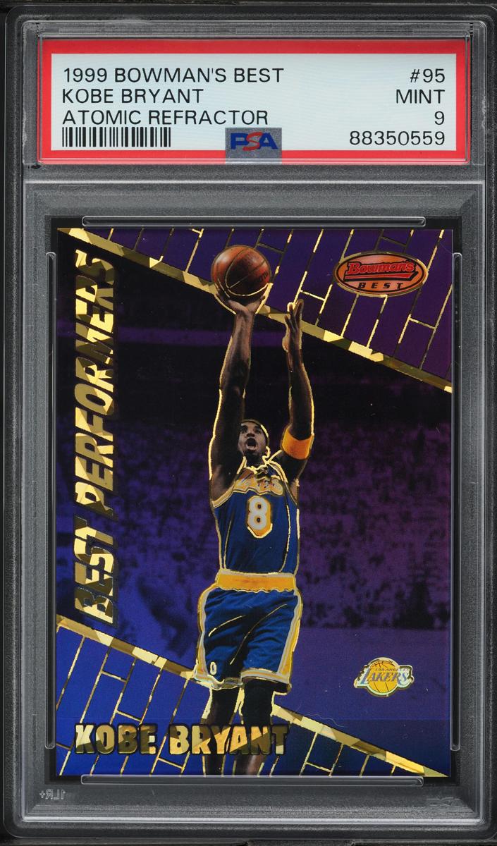 1999 Bowman's Best Basketball Atomic Refractor Kobe Bryant #95 PSA 8.5