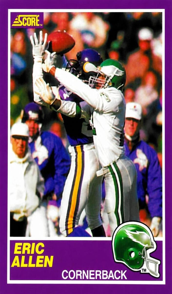 1989 Score Supplemental Football Eric Allen #380S