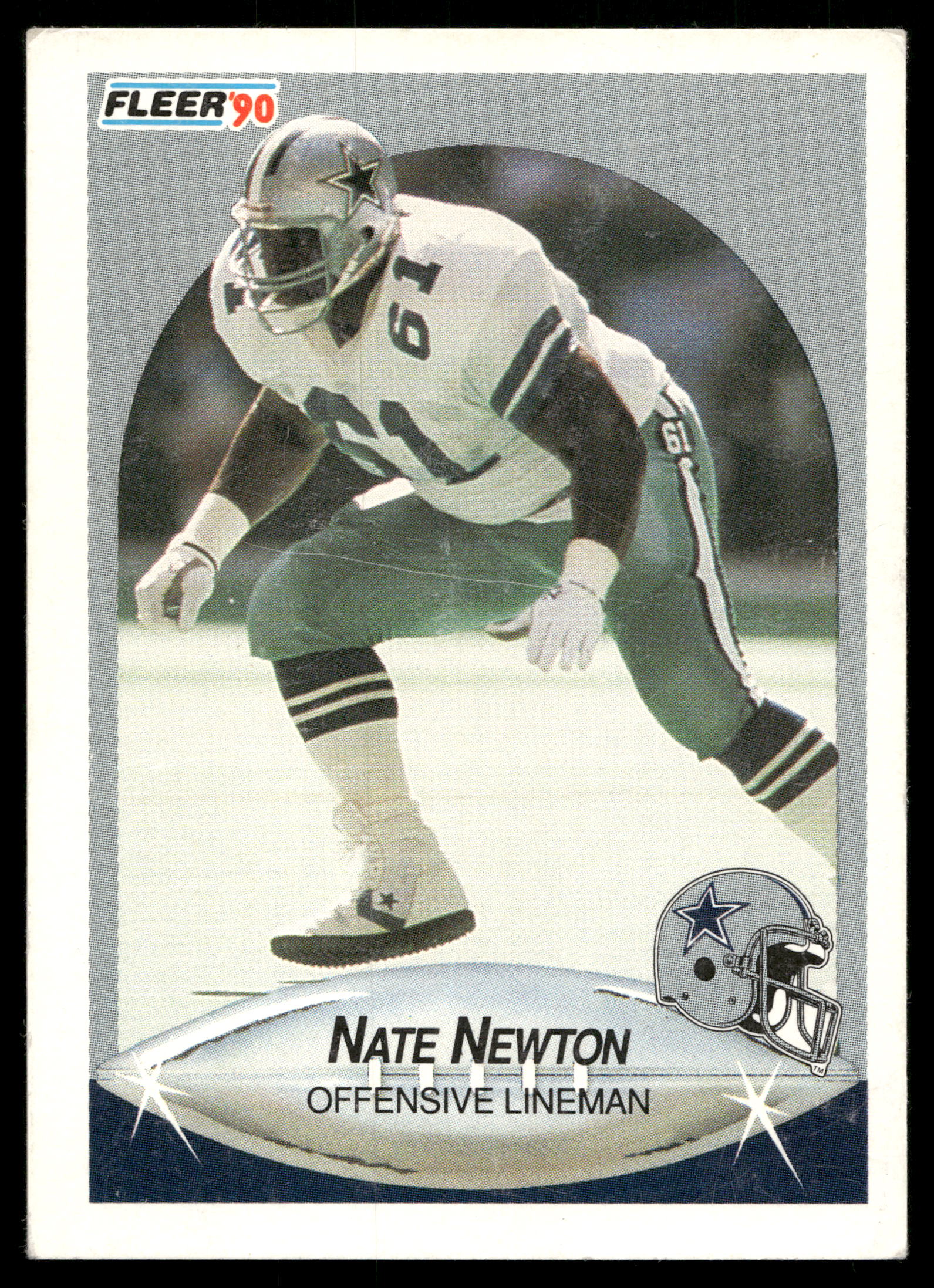 1990 Fleer Football Nate Newton #393 PSA 10