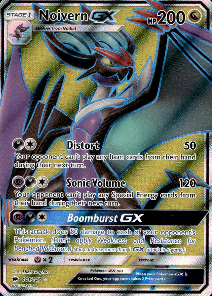2017 Pokemon Sun & Moon Burning Shadows Noivern #141 CGC 9
