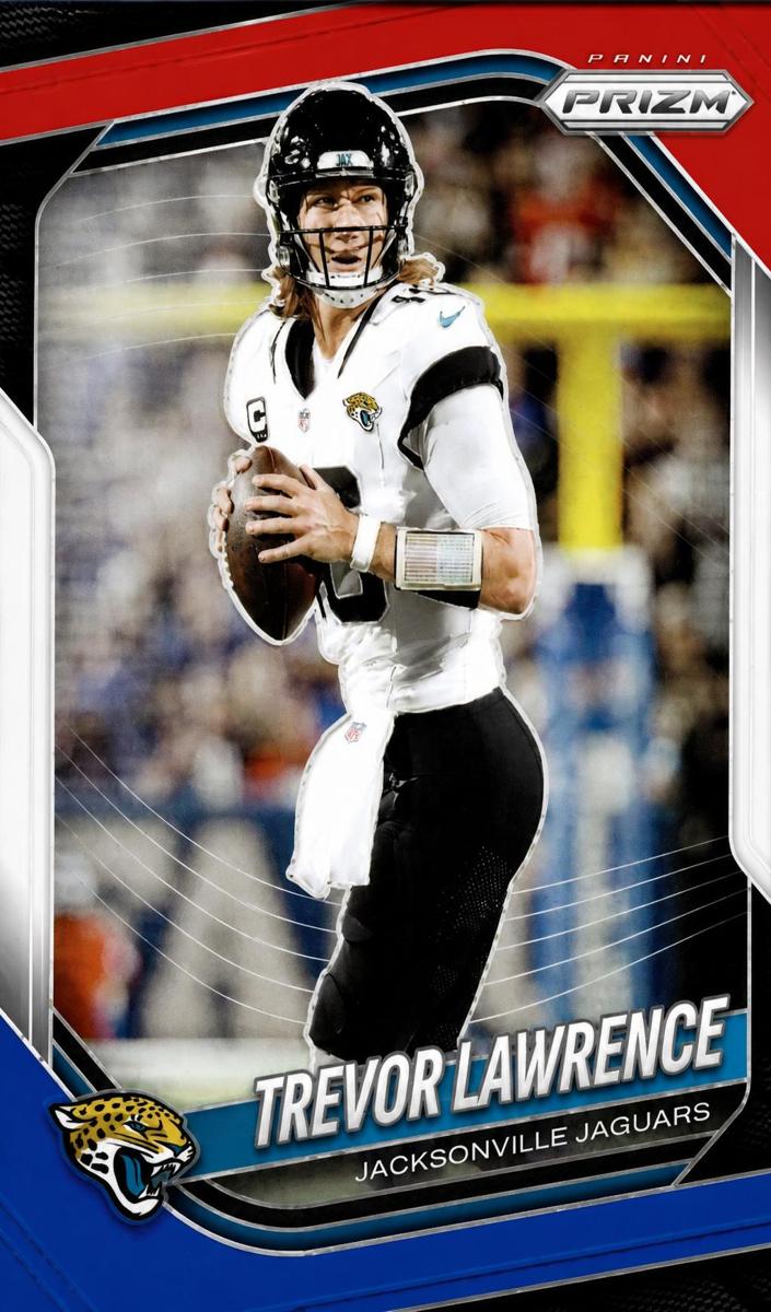 2025 Panini Prizm Football Red White and Blue Trevor Lawrence #238