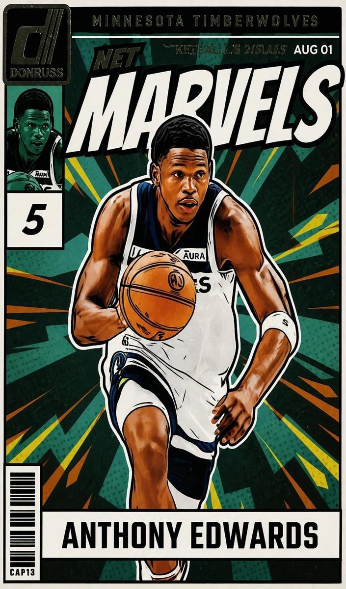 2024 Panini Donruss Basketball Press Proof Anthony Edwards #5