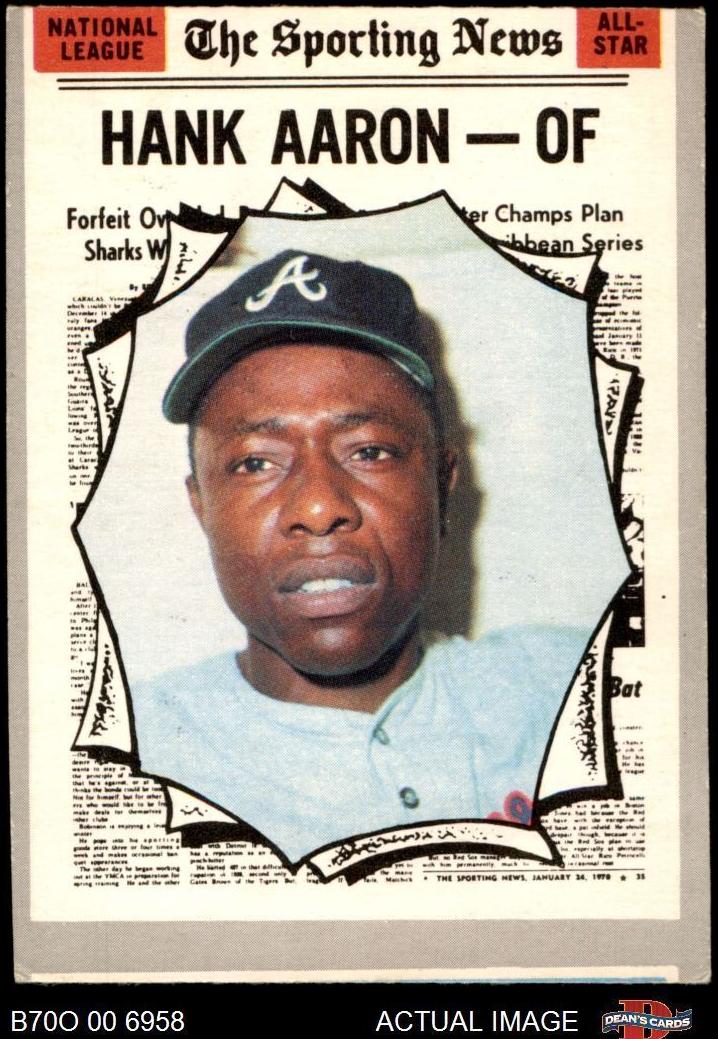 1970 O-Pee-Chee Baseball Hank Aaron #462 PSA 6