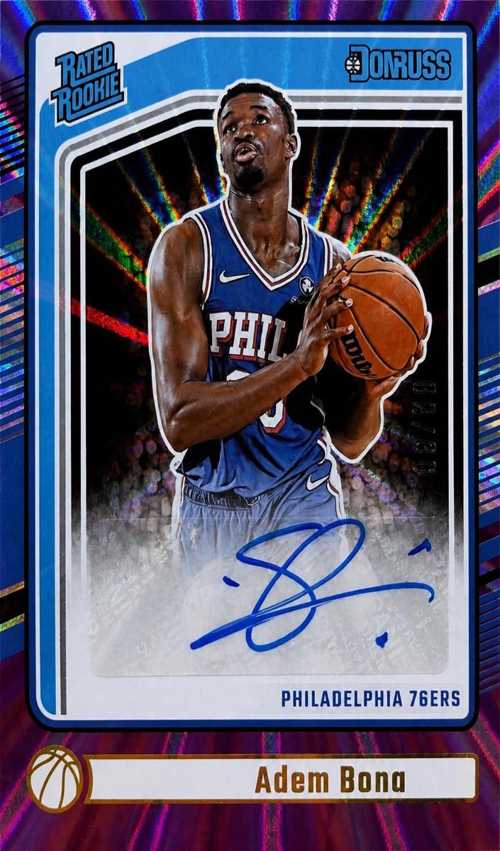 2024 Panini Donruss Basketball Holo Purple Laser Adem Bona #278