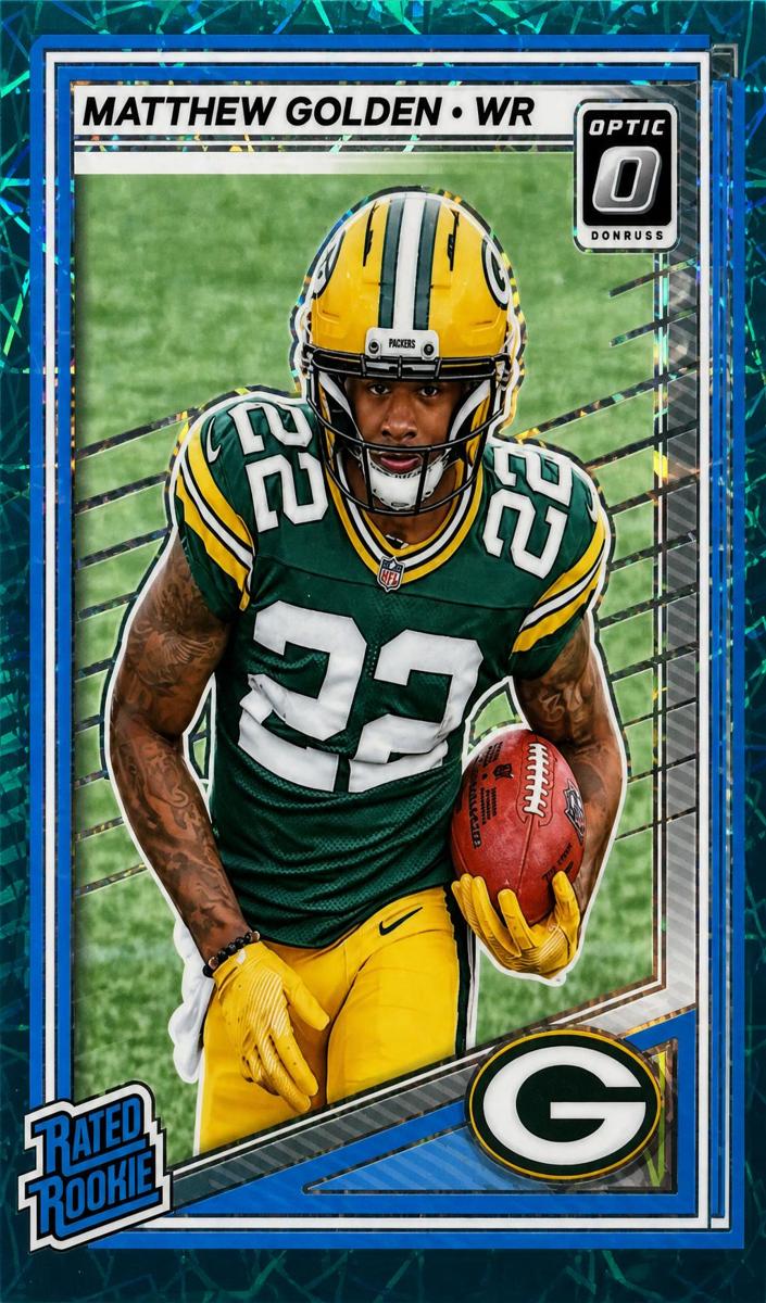 2025 Donruss Optic Football Teal Velocity Matthew Golden #205