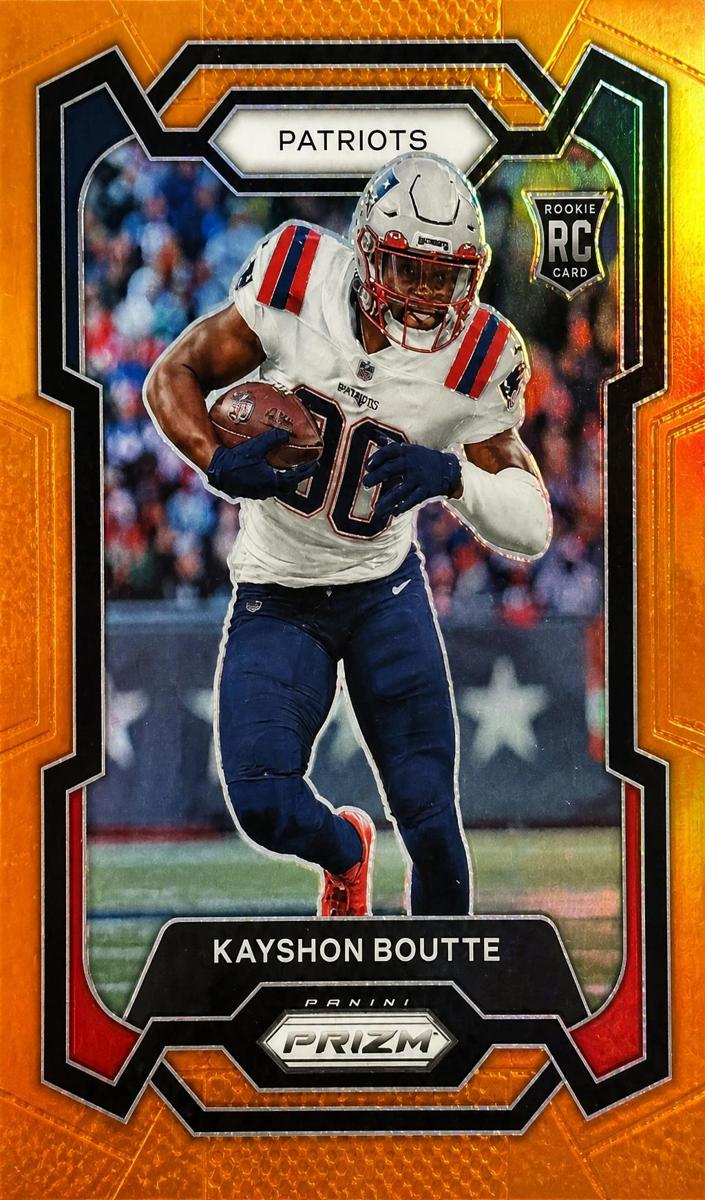 2023 Panini Prizm Football Orange Kayshon Boutte #370 PSA 9