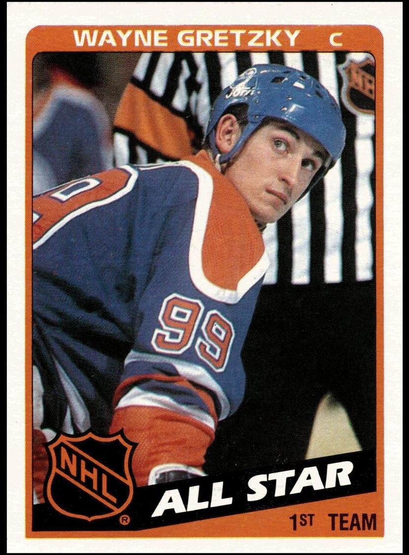 1984 Topps Hockey All-Star Wayne Gretzky #154 RAW Ungraded