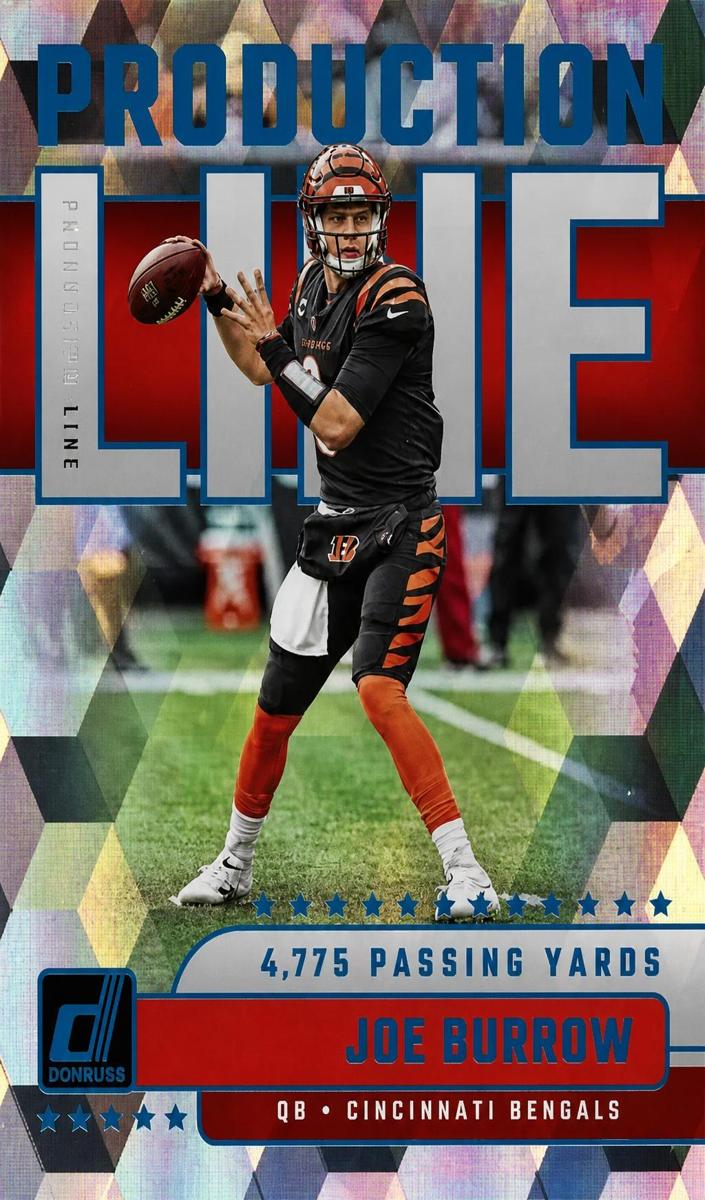 2023 Panini Donruss Football Cubic Joe Burrow #PDL-3 PSA 9