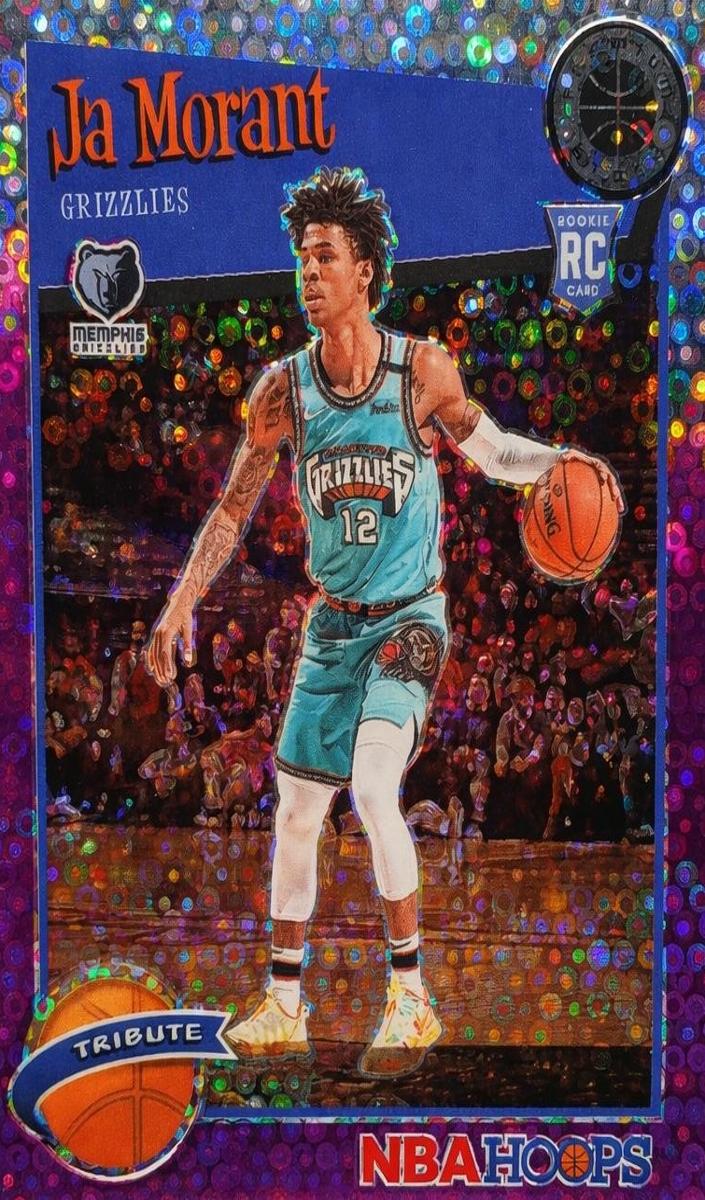 2019 Panini Hoops Premium Stock Basketball Purple Disco Ja Morant #297