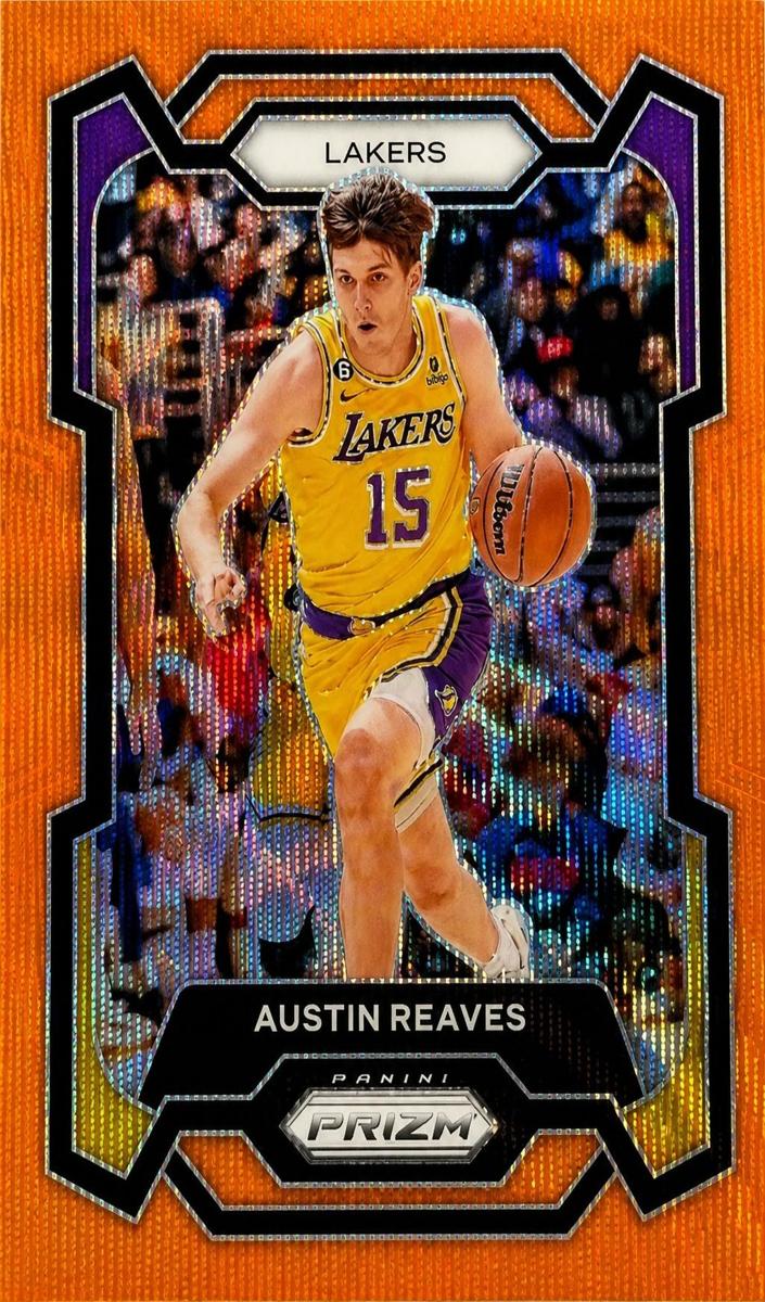2023 Panini Prizm Basketball Orange Wave Austin Reaves #76