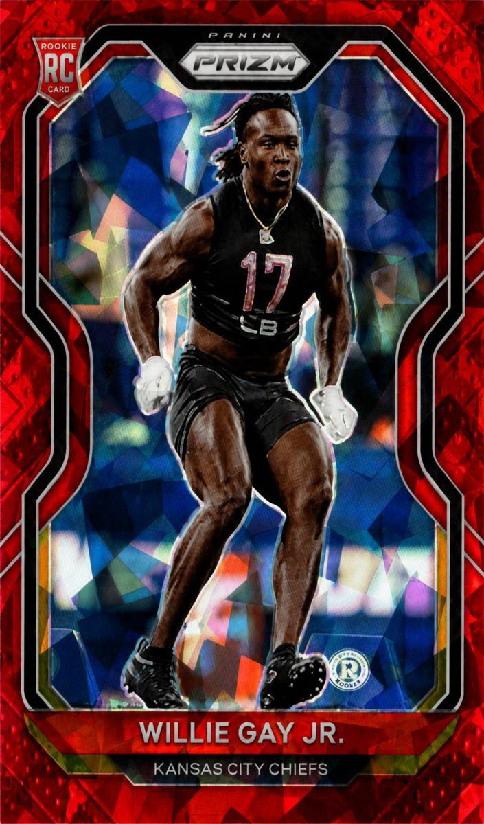 2020 Panini Prizm Football Red Ice Prizm Willie Gay Jr. #329