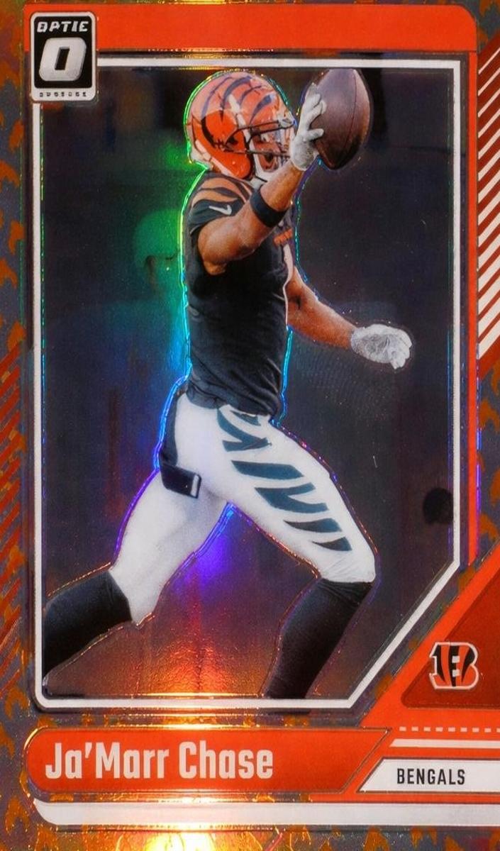 2024 Donruss Optic Football Fire Ja'Marr Chase #40