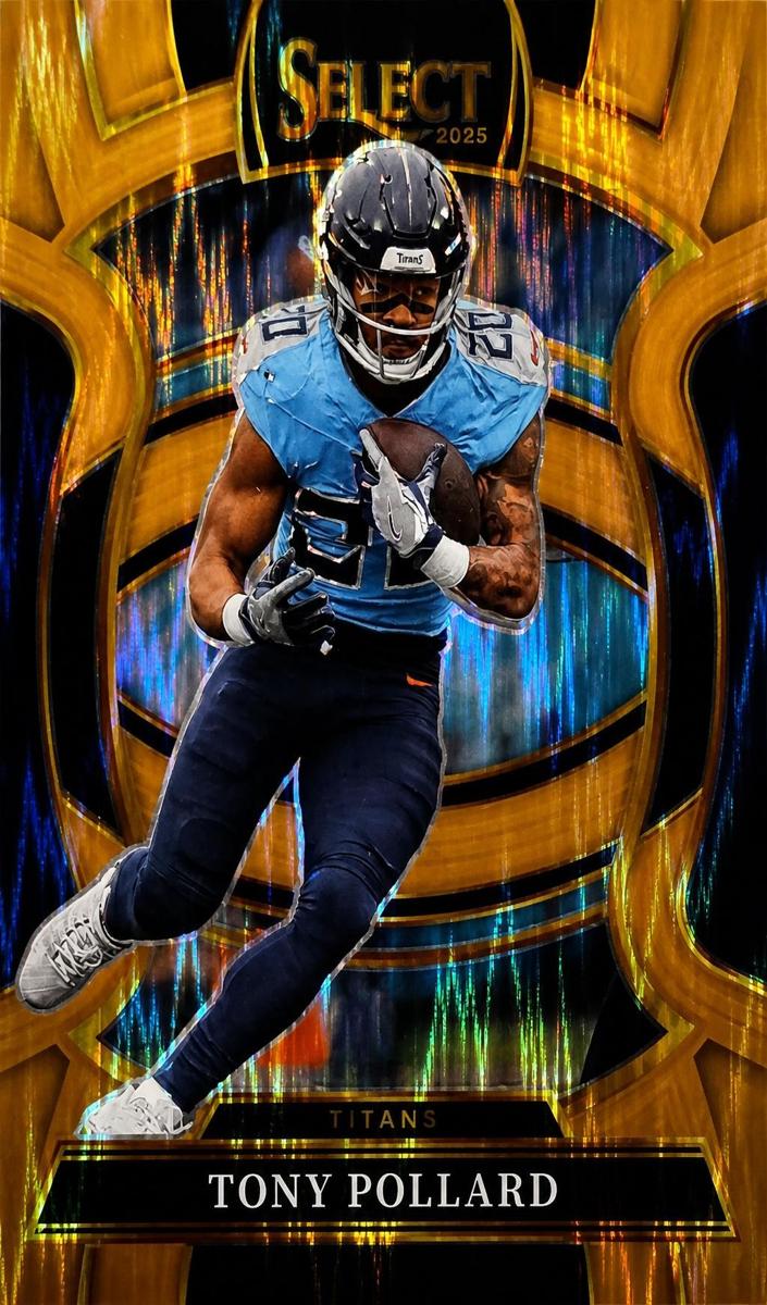 2025 Panini Select Football Copper Shock Tony Pollard #25