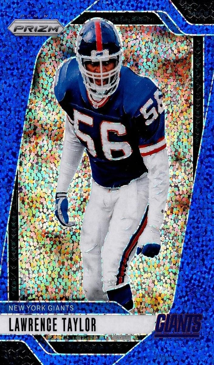2024 Panini Prizm Football Blue Sparkle Lawrence Taylor #219 PSA 9