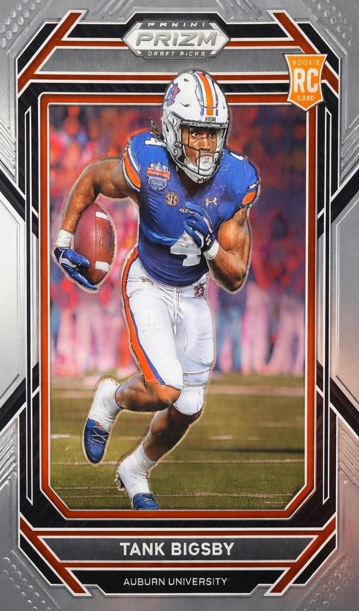 2023 Panini Prizm Draft Picks Football Tank Bigsby #122 PSA 9