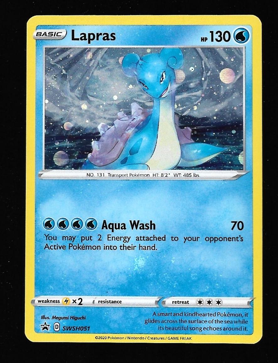 2020 Pokemon SWSH Black Star Promo Lapras #SWSH051 CGC 8.5