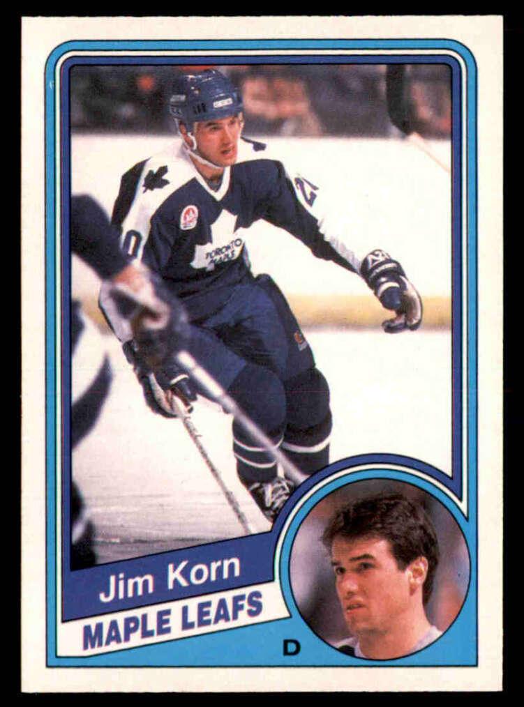 1984 O-Pee-Chee Hockey Jim Korn #304