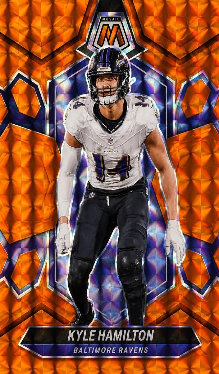 2024 Panini Mosaic Football Orange Kyle Hamilton #21