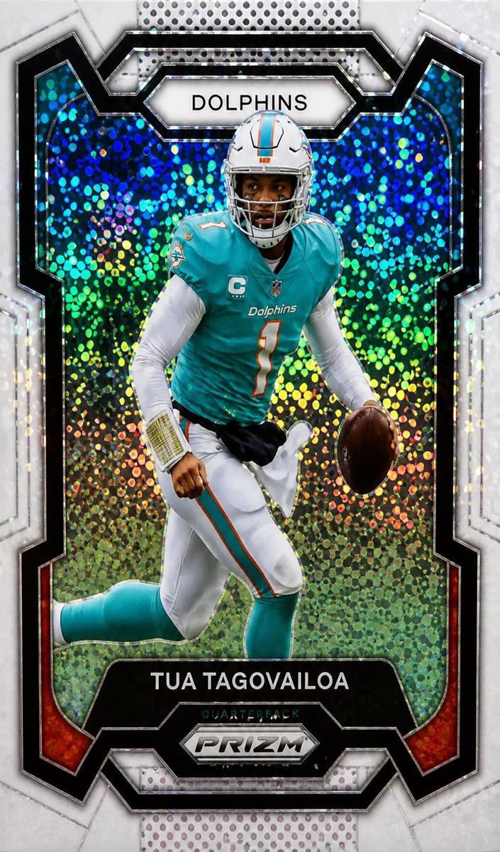 2023 Panini Prizm Football White Sparkle Tua Tagovailoa #190