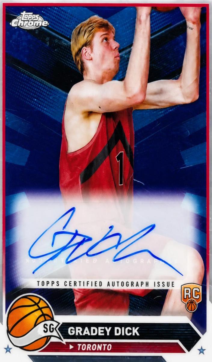2023 Topps Chrome Basketball Gradey Dick #CG-GD PSA 10