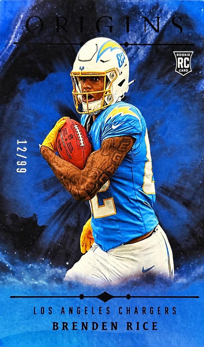 2024 Panini Origins Football Holo Blue Brenden Rice #111