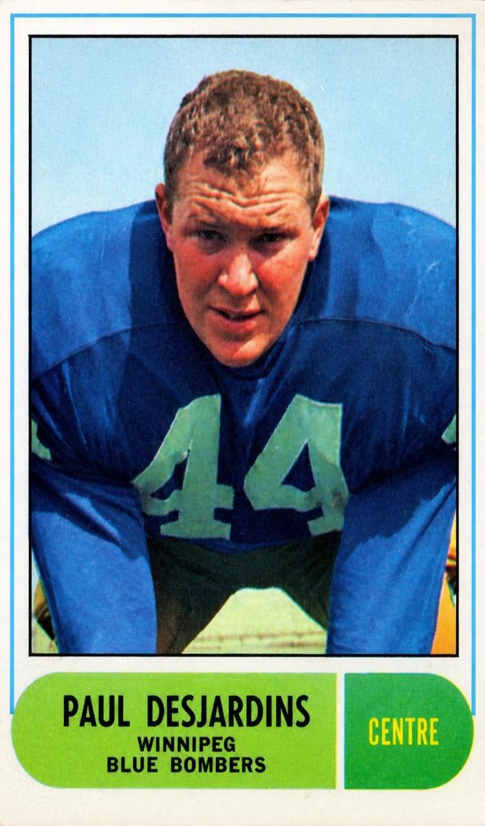 1968 O-Pee-Chee CFL Football Paul Desjardins #70