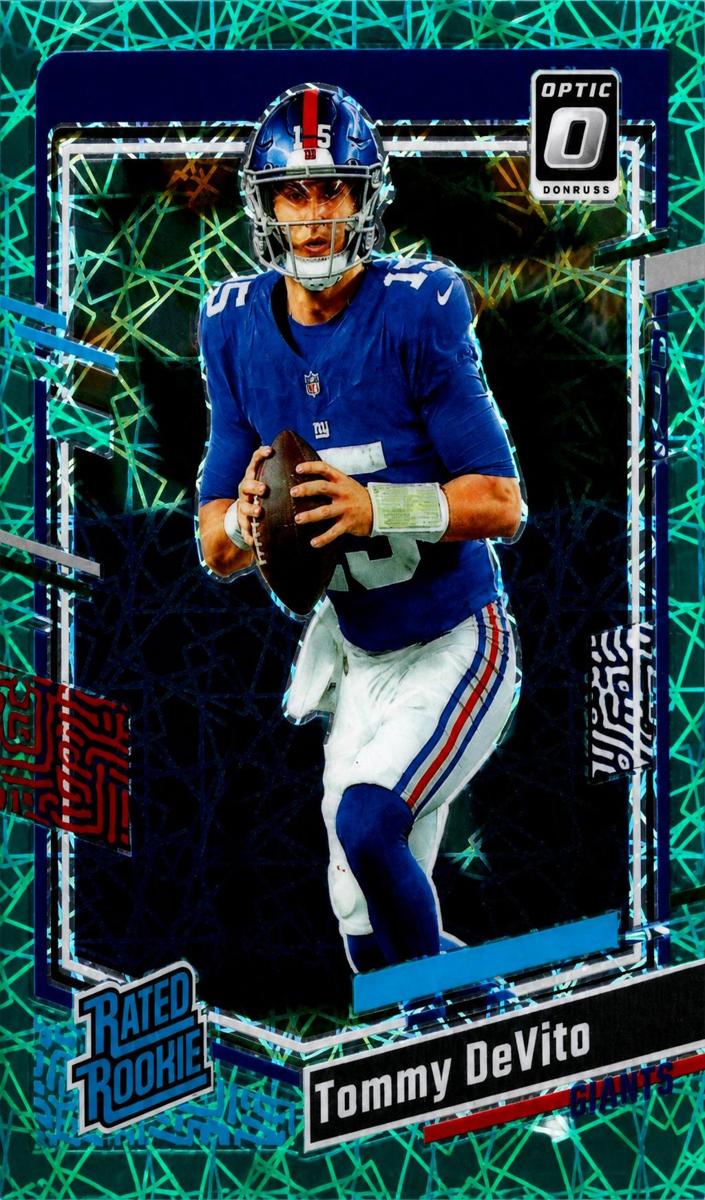2023 Donruss Optic Football Teal Velocity Tommy DeVito #280