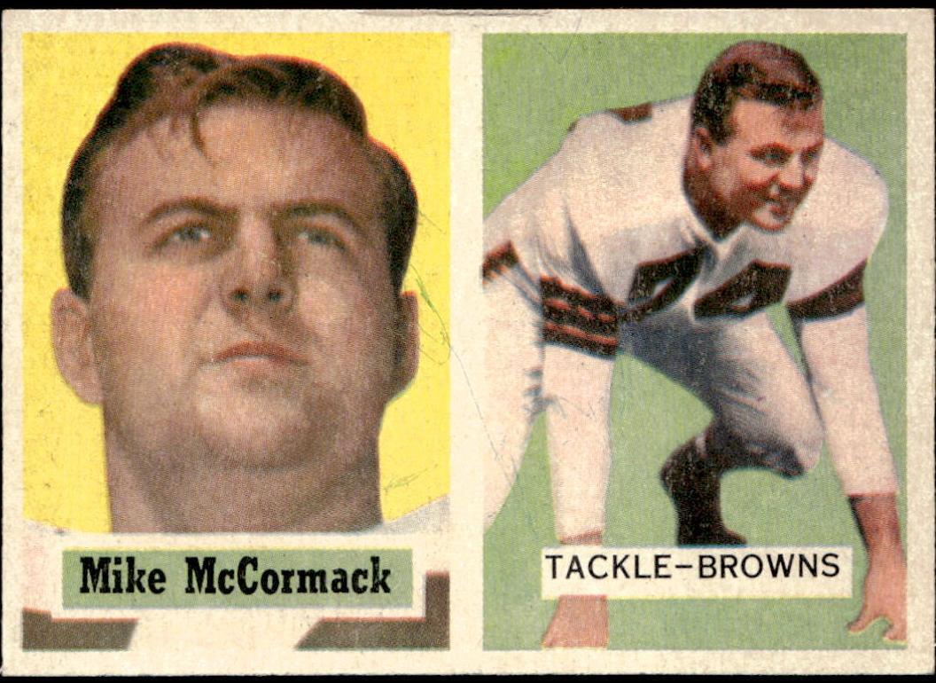 1957 Topps Football Mike McCormack #3