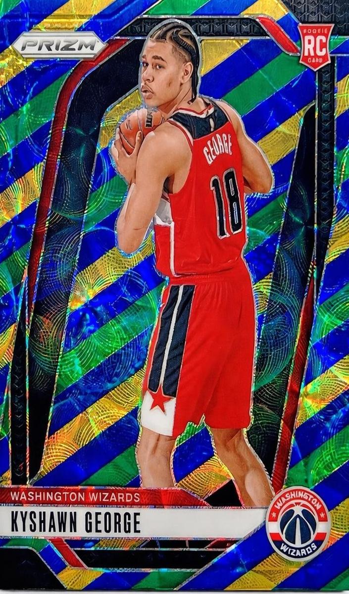 2024 Panini Prizm Basketball Choice Blue Yellow and Green Kyshawn George #257