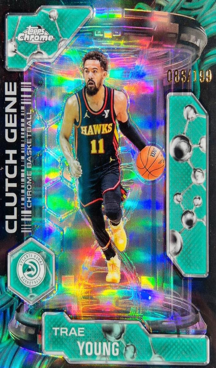2025 Topps Chrome Basketball Aqua Refractor Trae Young #CG-14