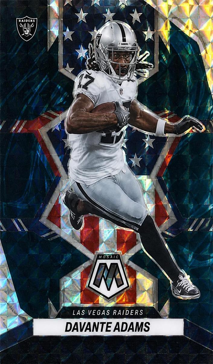 2022 Panini Mosaic Football Blue Davante Adams #265 PSA 10