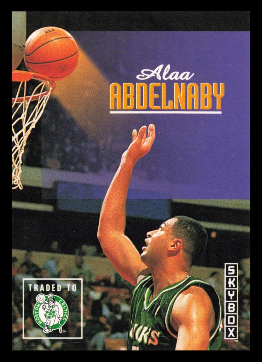 1992 Skybox Basketball Alaa Abdelnaby #362 PSA 9