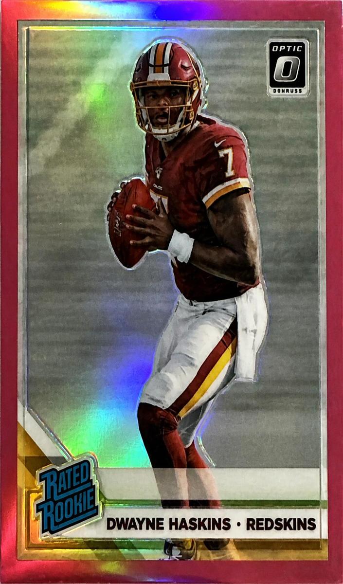 2019 Donruss Optic Football Pink Dwayne Haskins #151 PSA 9