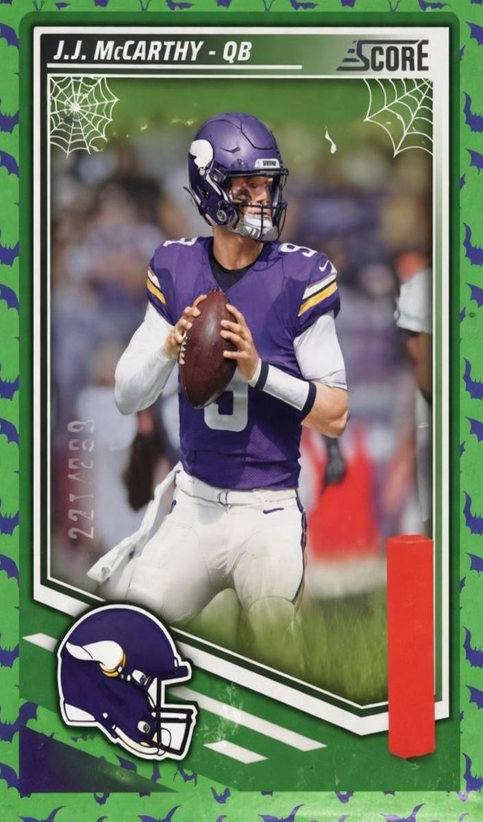 2025 Panini Score Football Bats J.J. McCarthy #291