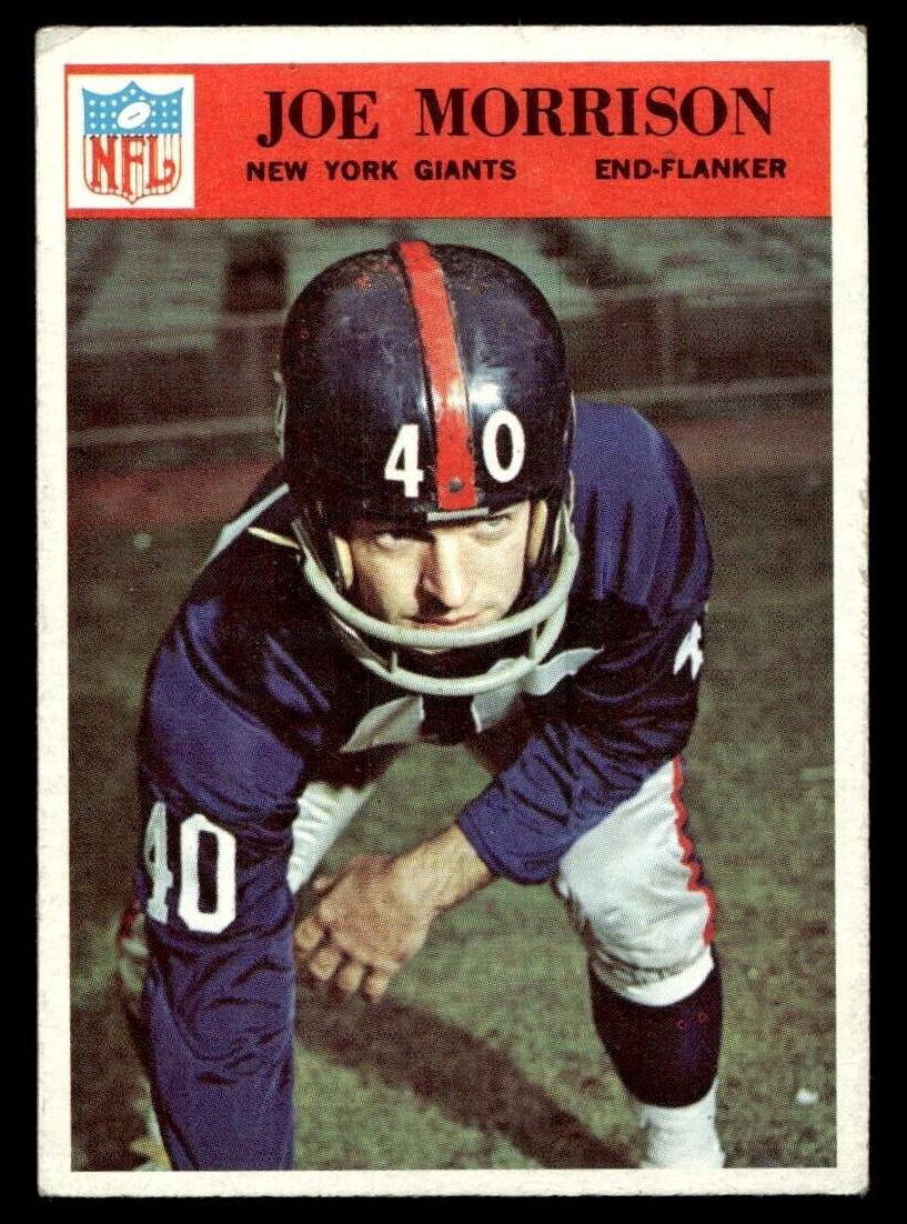 1966 Philadelphia Football Joe Morrison #128