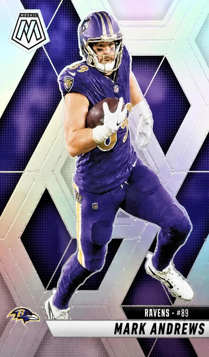 2025 Panini Mosaic Football Silver Mark Andrews #138