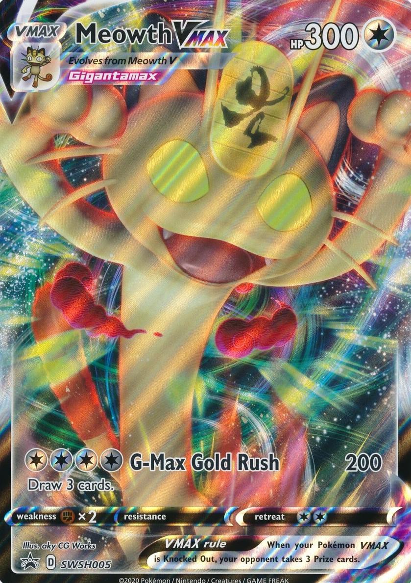 2020 Pokemon SWSH Black Star Promo Jumbo Meowth #SWSH005 CGC 10