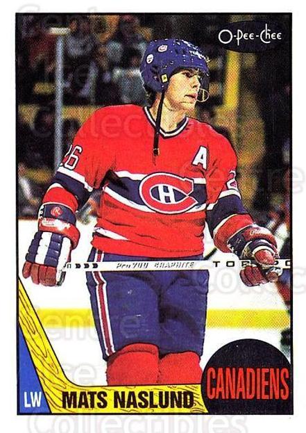 1987 O-Pee-Chee Hockey Mats Naslund #16 PSA 9